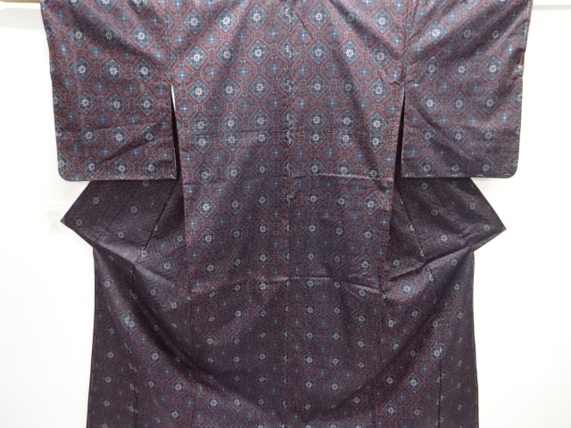 Japanese Kimono / Tsumugi Omeshi Silk